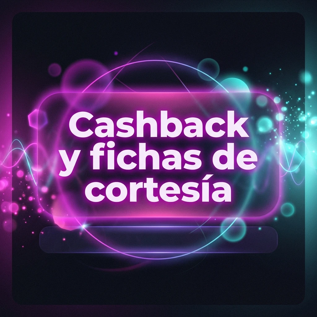Cashback y fichas de cortesía